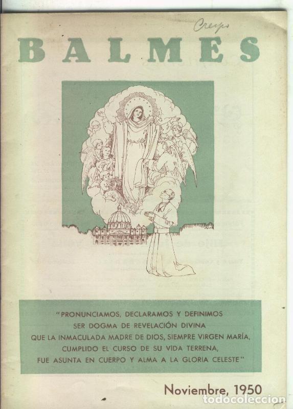 Collectionnisme de Revues et Journaux: Colegio y Gimnasio Balmes de las Escuelas Pias: Noviembre 1950 - varios