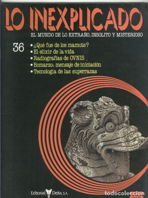 Coleccionismo de revistas y peri&oacute;dicos: Fasciculo: Lo inexplicado numero 036 - Varios