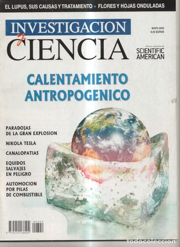 Coleccionismo de Revistas y Peri&oacute;dicos: Investigacion y Ciencia numero 344: Calentamiento antropogenico - Varios