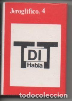 Coleccionismo de Revistas y Peri&oacute;dicos: Caja de Cerillas Serie Pasatiempos- Jerogl&iacute;fico 4 - Varios