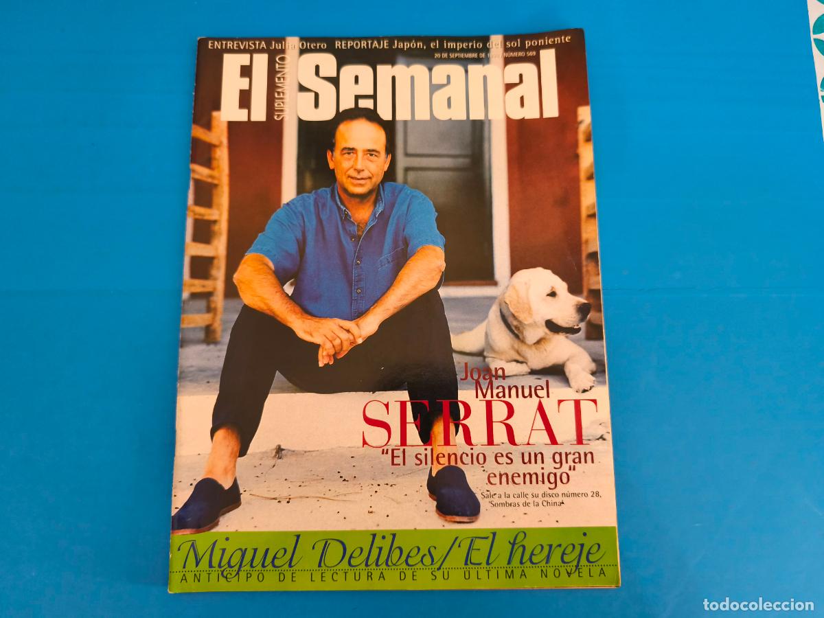 Coleccionismo de Revistas y Peri&oacute;dicos: REVISTA EL SEMANAL JOAN MANUEL SERRAT N&ordm; 569 DEL 20 DE SEPTIEMBRE DE 1998 LOTE 8