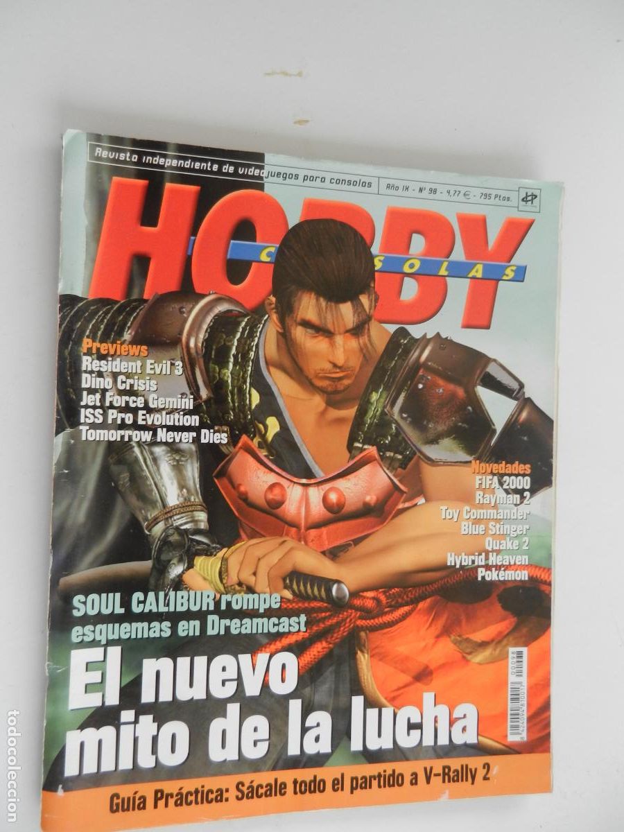 Coleccionismo de Revistas y Peri&oacute;dicos: HOBBY CONSOLAS N&ordm; 98 - EL NUEVO MITO DE LA LUCHA - SOUL CALIBUR