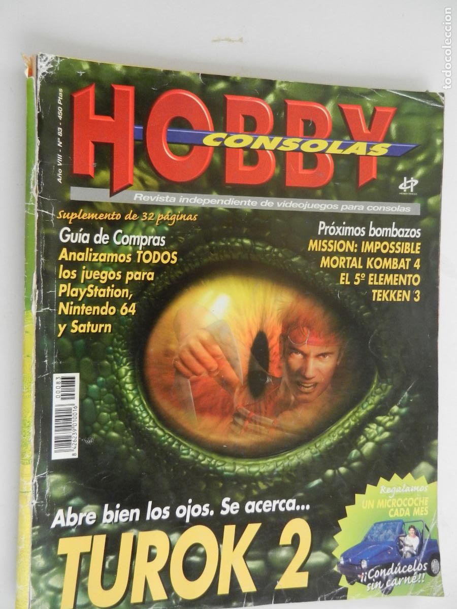 Coleccionismo de Revistas y Peri&oacute;dicos: HOBBY CONSOLAS N&ordm; 83 - TUROK 2 - GUIA DE COMPRAS -