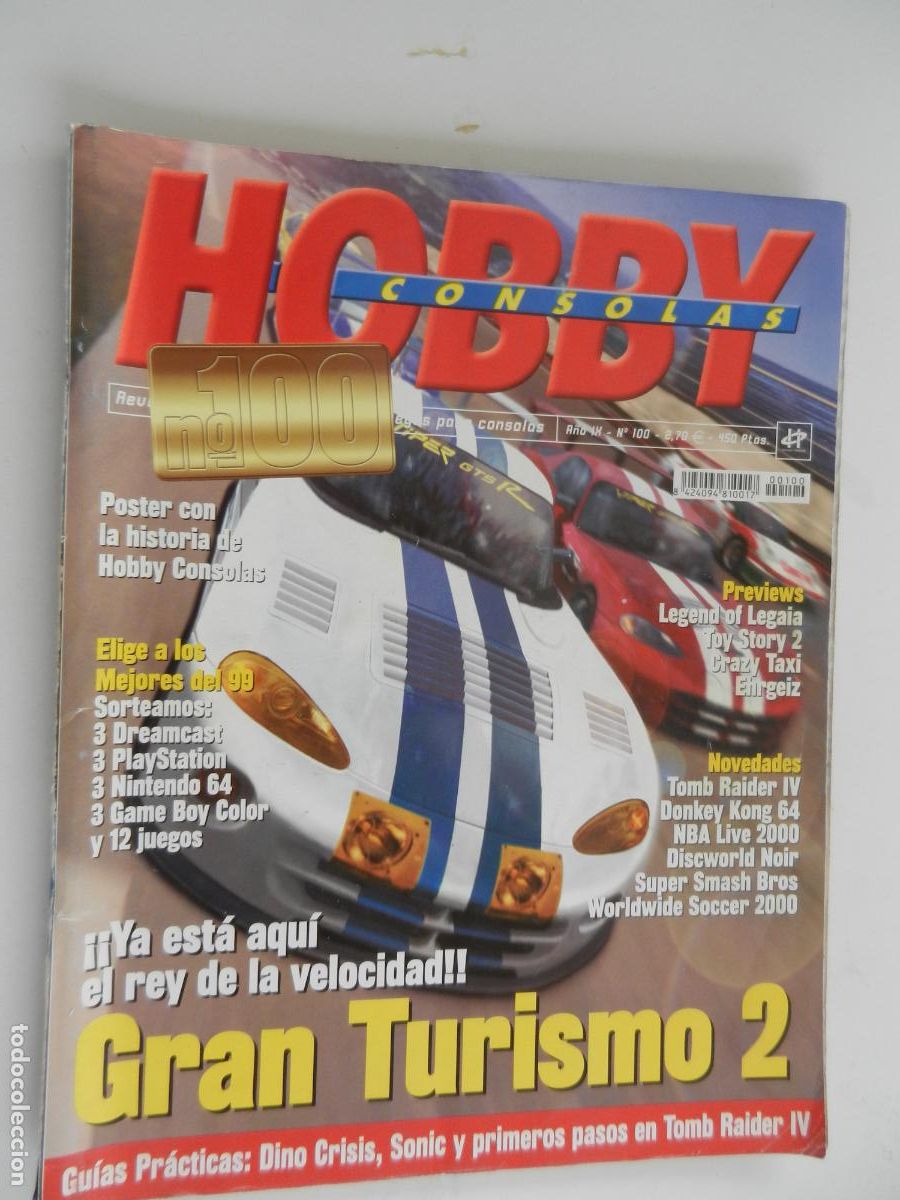 Coleccionismo de Revistas y Peri&oacute;dicos: HOBBY CONSOLAS N&ordm; 100-GRAN TURISMO 2 - SIN POSTER
