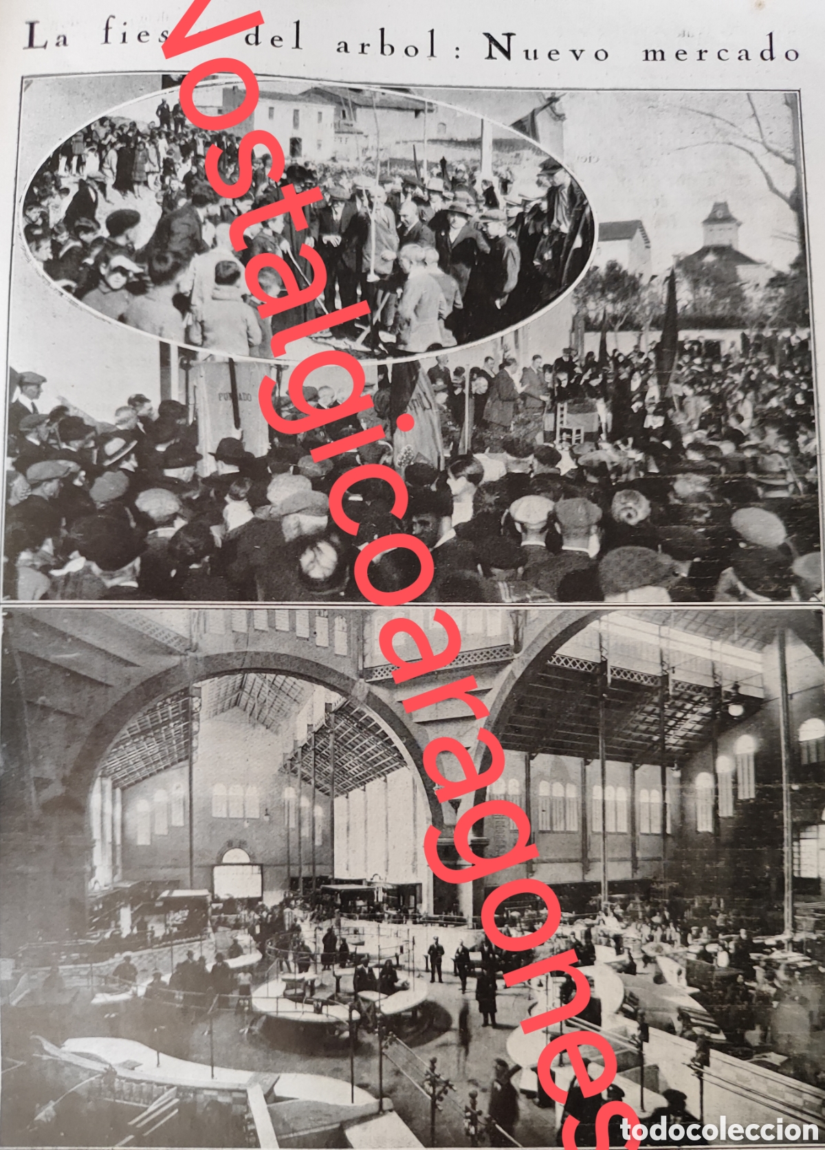 Coleccionismo de Revistas y Peri&oacute;dicos: fiesta arbol Tarragona, Cardedeu, Barcelona inaug mercado Galvany foto revista princ siglo XX 192B