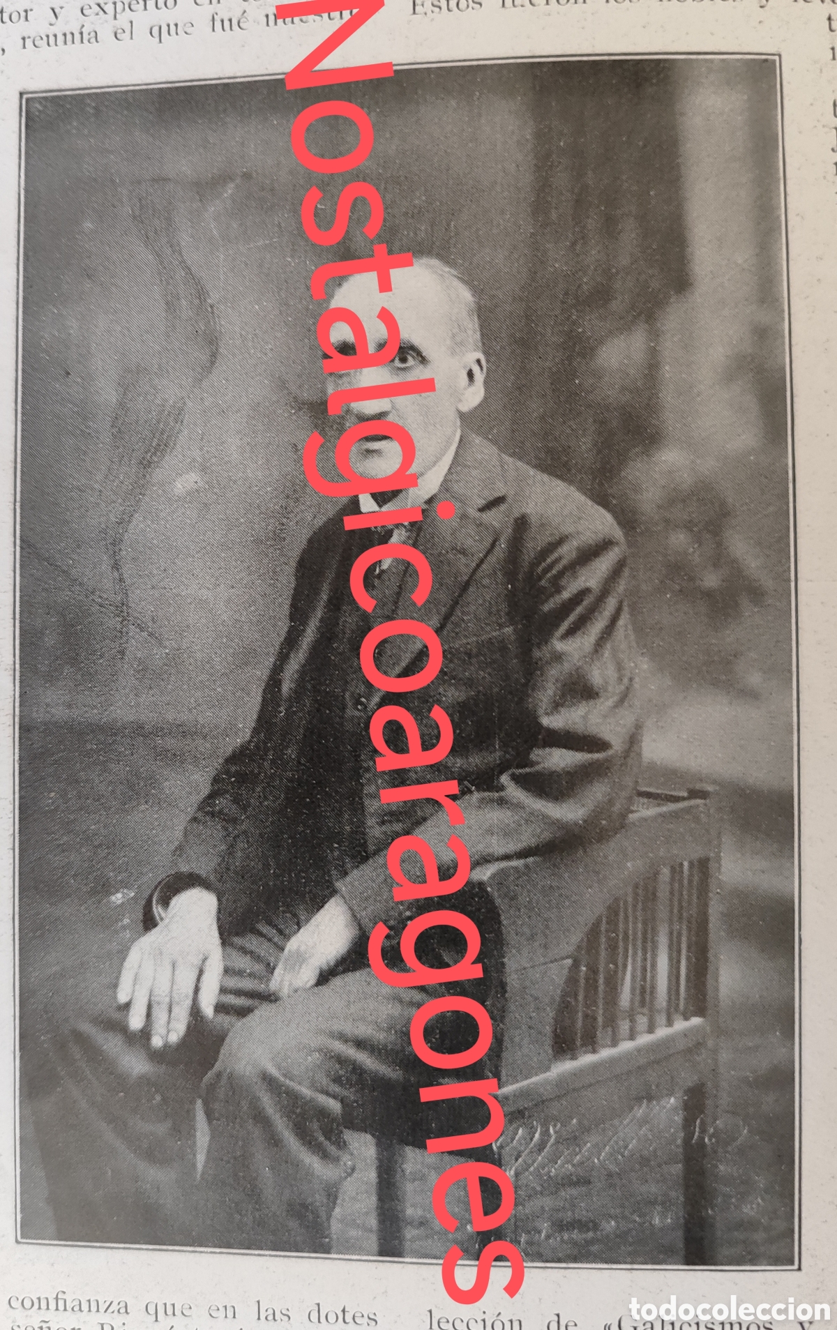 Coleccionismo de revistas y peri&oacute;dicos: Jose M Rique Estivil de Reus fallece escrito foto revista princ siglo XX 192B