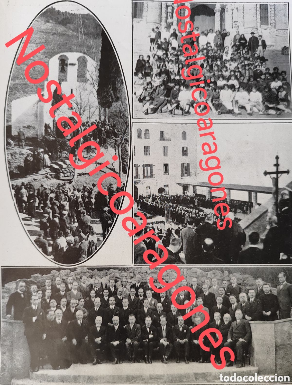 Coleccionismo de revistas y peri&oacute;dicos: Ermita San Medin Barcelona excursi&oacute;n,hotel Florida foto revista princ siglo XX 192B