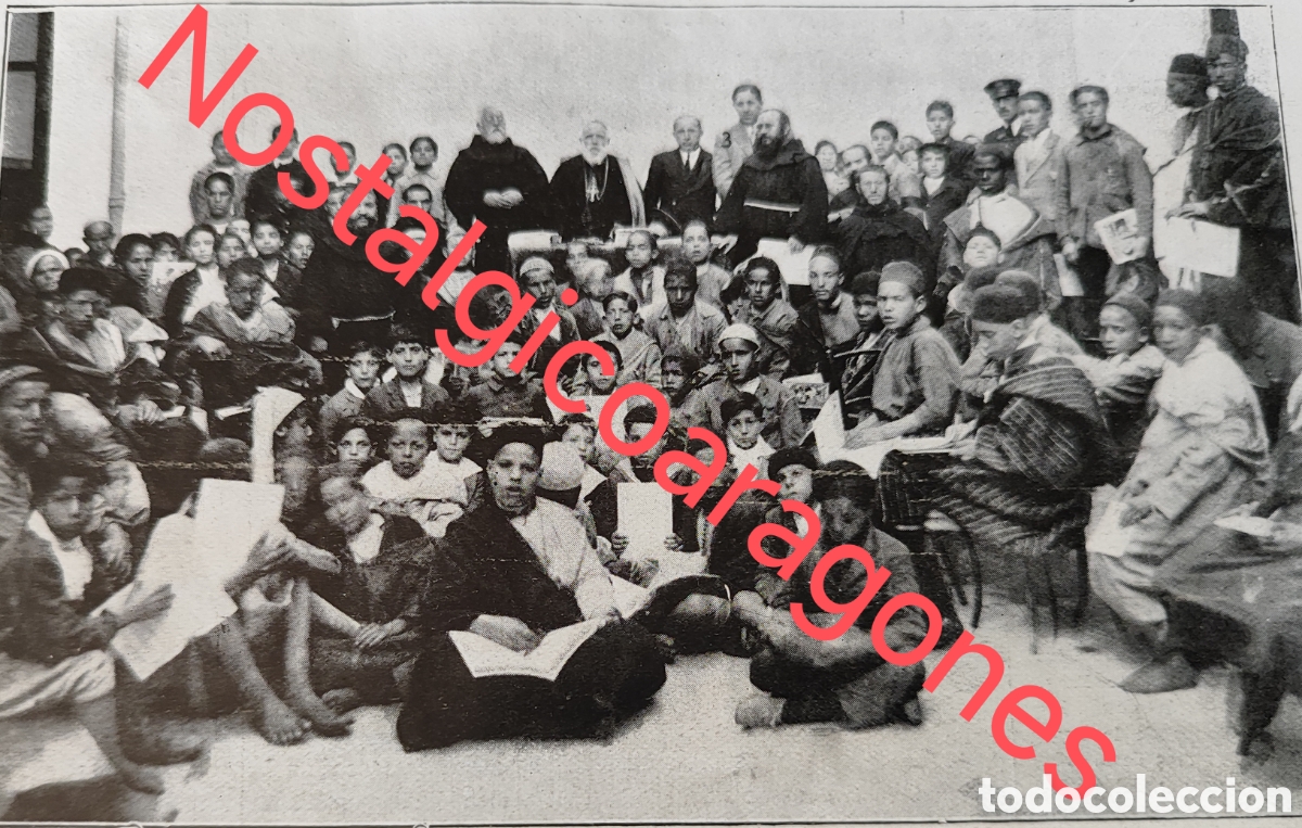 Coleccionismo de Revistas y Peri&oacute;dicos: Tanger escuela Antonio Pla, P Betanzos, Buylla J Alcorta foto revista princ siglo XX 192B