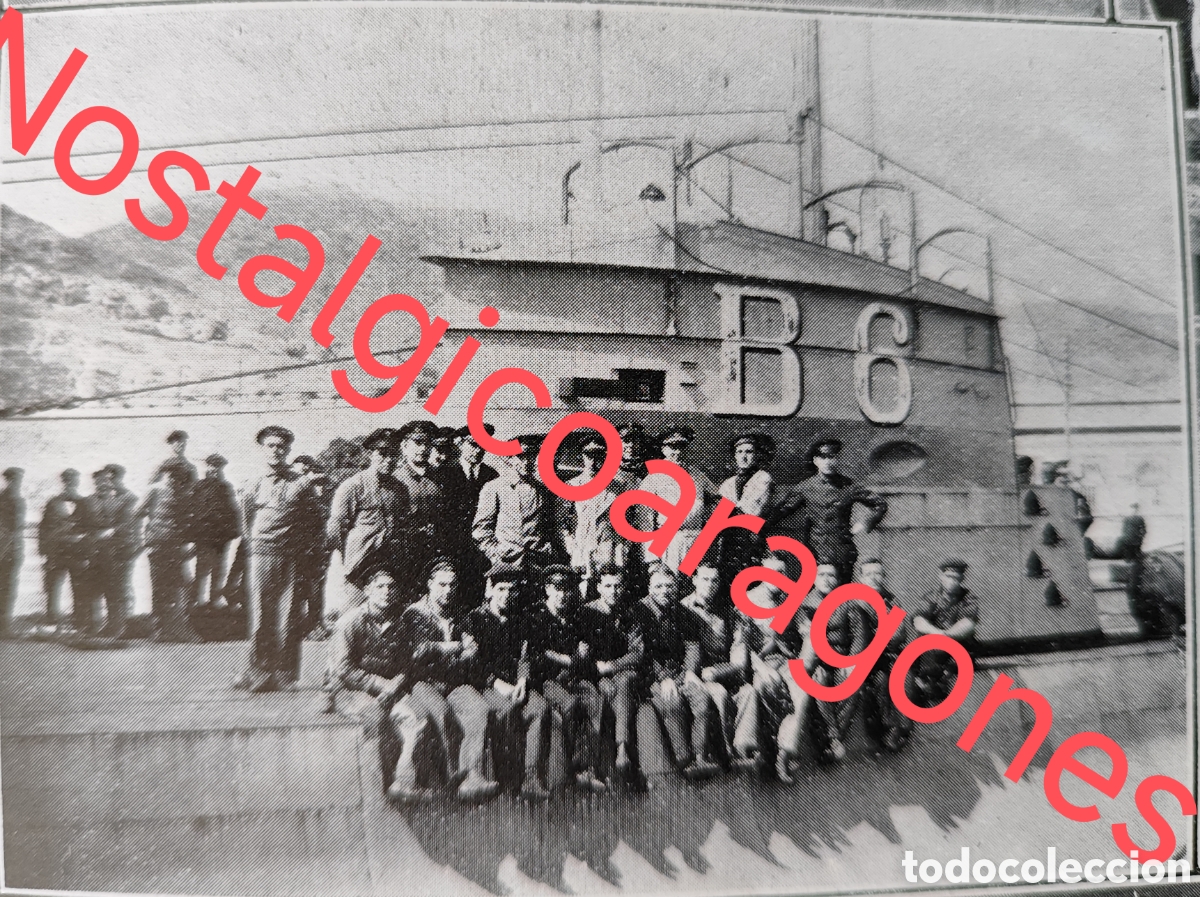 Coleccionismo de revistas y peri&oacute;dicos: Cartagena submarino B6 record mundial inmersi&oacute;n foto revista princ siglo XX 192B