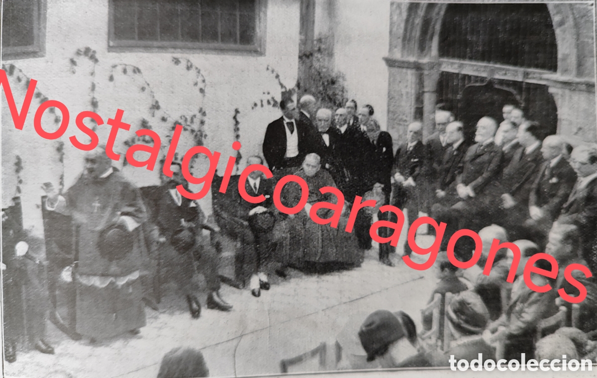 Collectionnisme de Revues et Journaux: Valencia Arzobispo Melo inaug capilla Caballero SJuan Malta foto revista princ siglo XX 192B