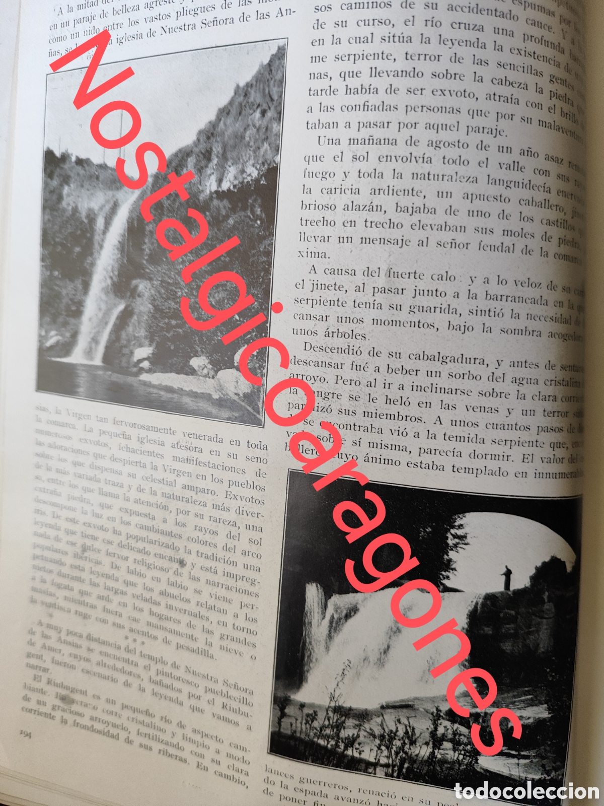 Coleccionismo de Revistas y Peri&oacute;dicos: leyenda Nuestra Se&ntilde;ora Ansias Gerona foto revista princ siglo XX 192B