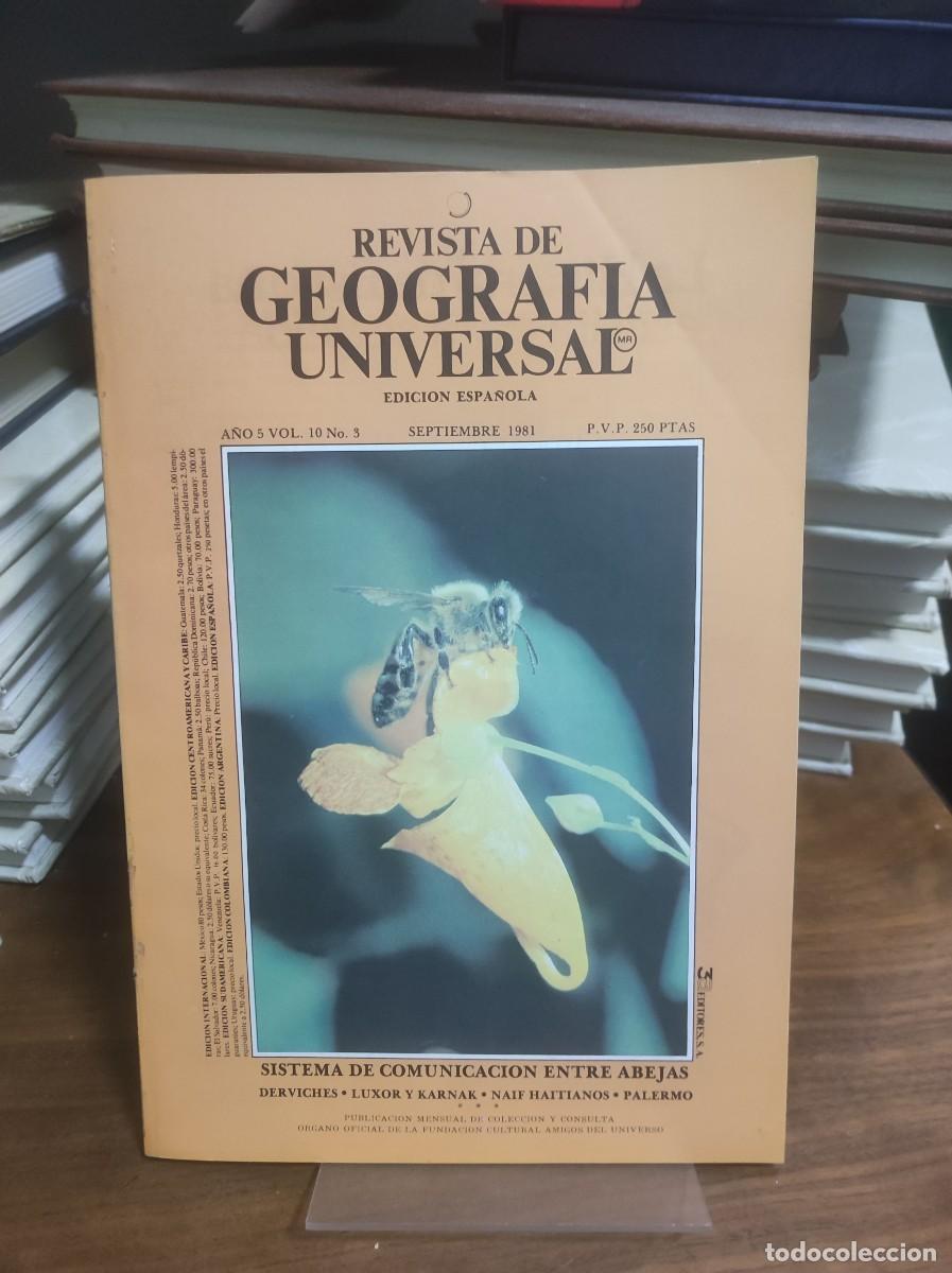 Colecionismo de Revistas e Jornais: Geograf&iacute;a Universal Septiembre 1981 Sistema de comunicaci&oacute;n entre abejas Luxor y Karnak; Naif Haitia