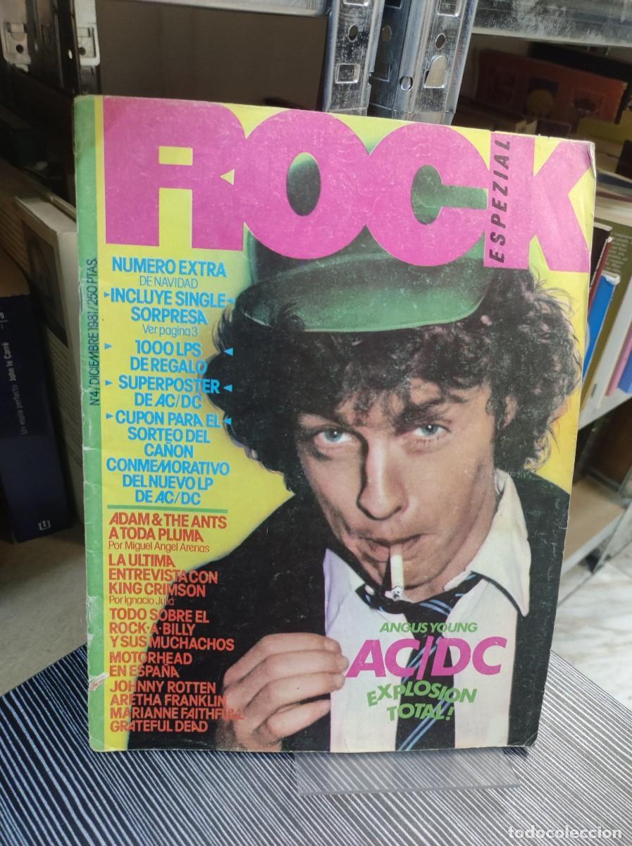 Collectionnisme de Revues et Journaux: Rock Espezial Angus Young (AC/DC) Dic. 1981