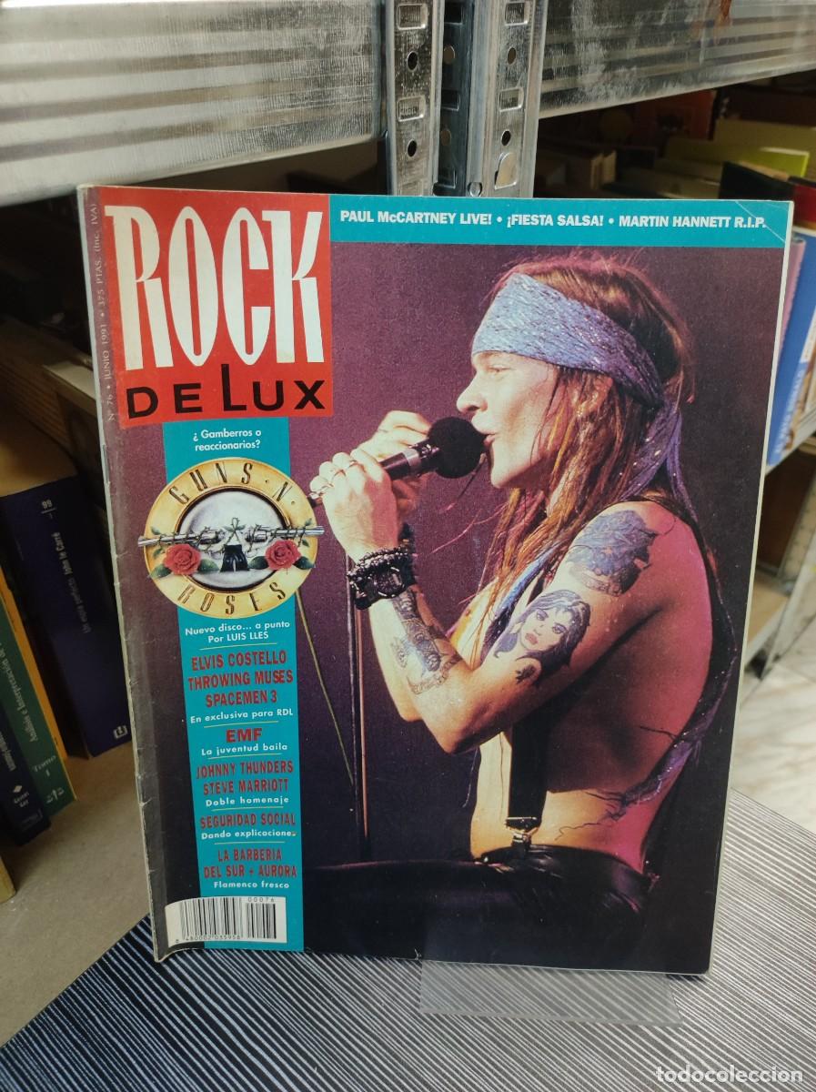 Collectionnisme de Revues et Journaux: Rockdelux Junio 1991 Axl Rose (Guns N' Roses) Elvis Costello, Spacemen 3, EMF