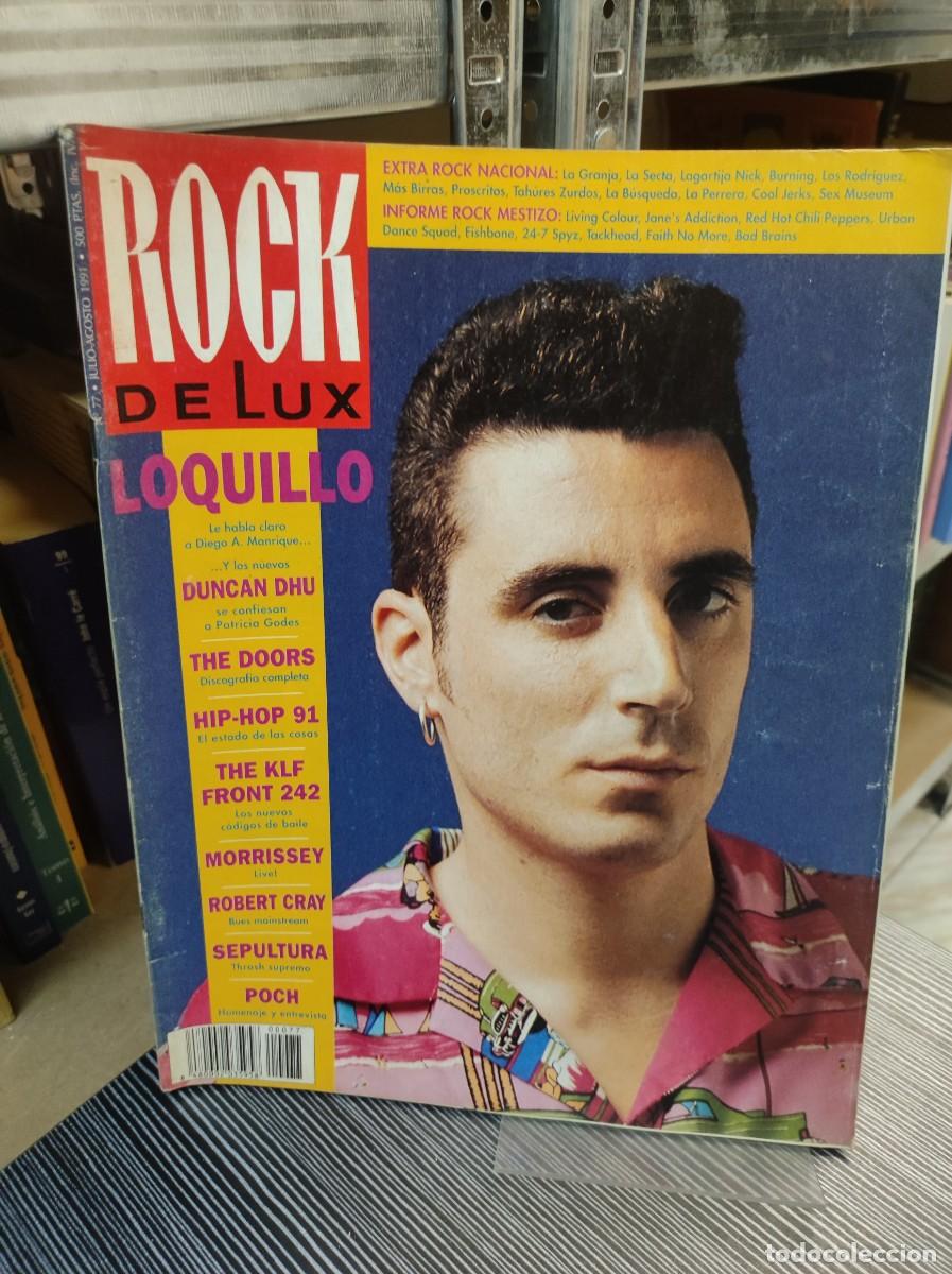 Collectionnisme de Revues et Journaux: Rockdelux Jul/Ago 1991 Loquillo The Doors, Morrissey, Sepultura