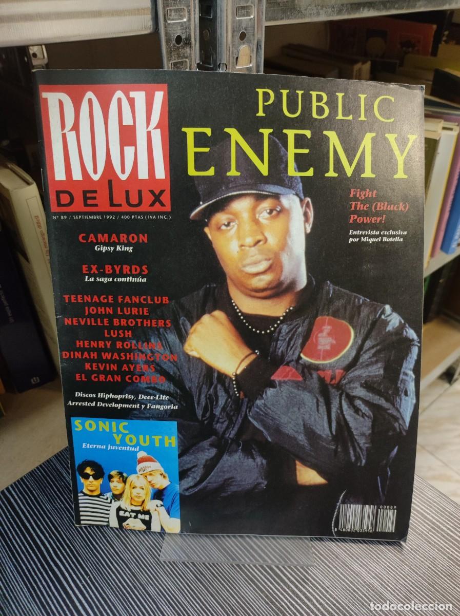 Collectionnisme de Revues et Journaux: Rockdelux Sept. 1992 Chuck D (Public Enemy) Camar&oacute;n, Sonic Youth, Henry Rollins