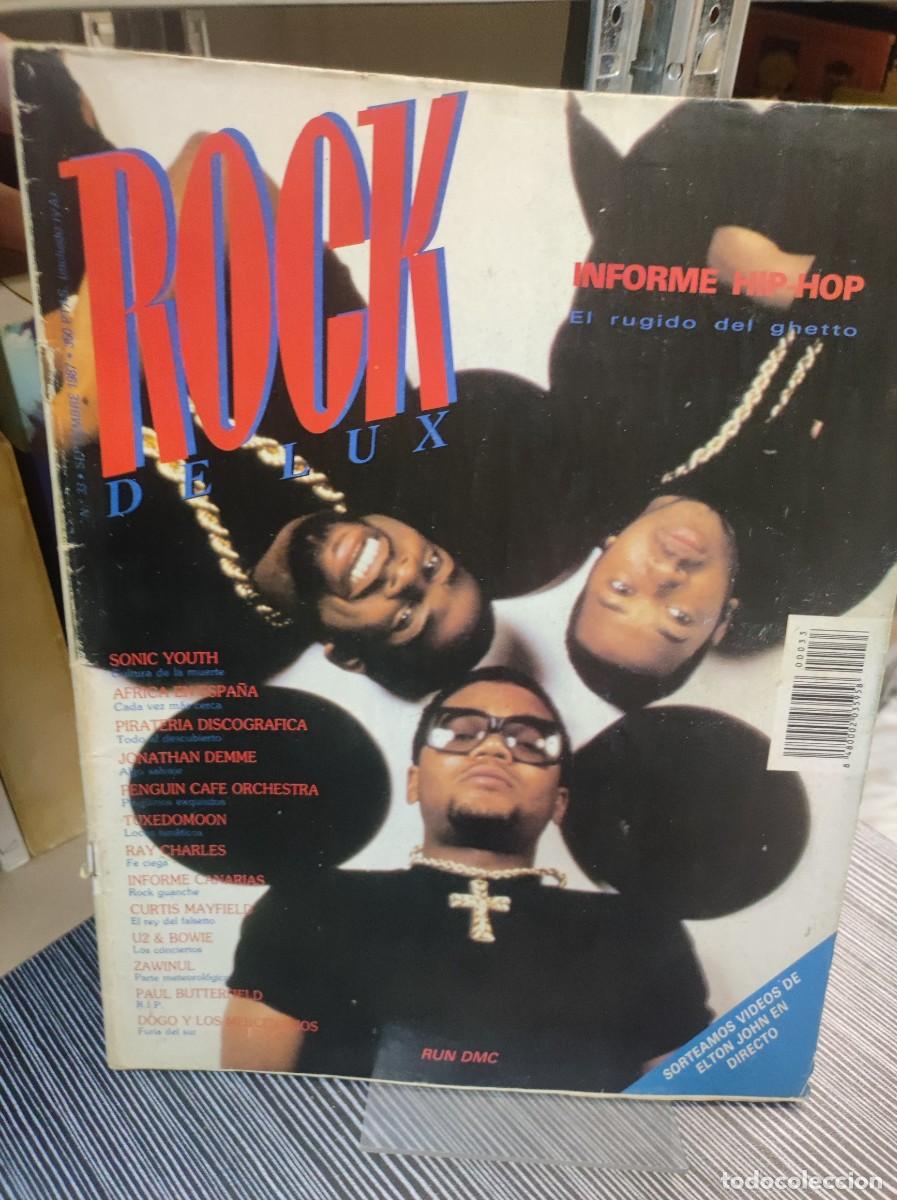 Coleccionismo de Revistas y Peri&oacute;dicos: Rock de Lux N&ordm; 33 Run DMC Informe Hip-Hop, Sonic Youth, Ray Charles, U2 & Bowie.