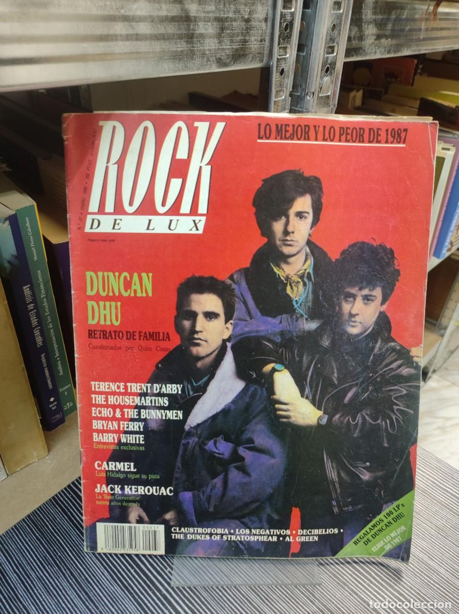 Coleccionismo de Revistas y Peri&oacute;dicos: Rock de Lux N&ordm; 37 Duncan Dhu Lo mejor de 1987, Echo & The Bunnymen, Bryan Ferry, Barry White.