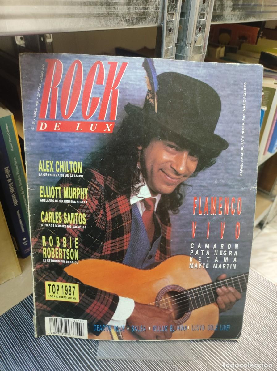 Coleccionismo de Revistas y Peri&oacute;dicos: Rock de Lux N&ordm; 39 Rafael Amador (Pata Negra) Especial Flamenco Vivo (Camar&oacute;n, Ketama), Alex Chilton