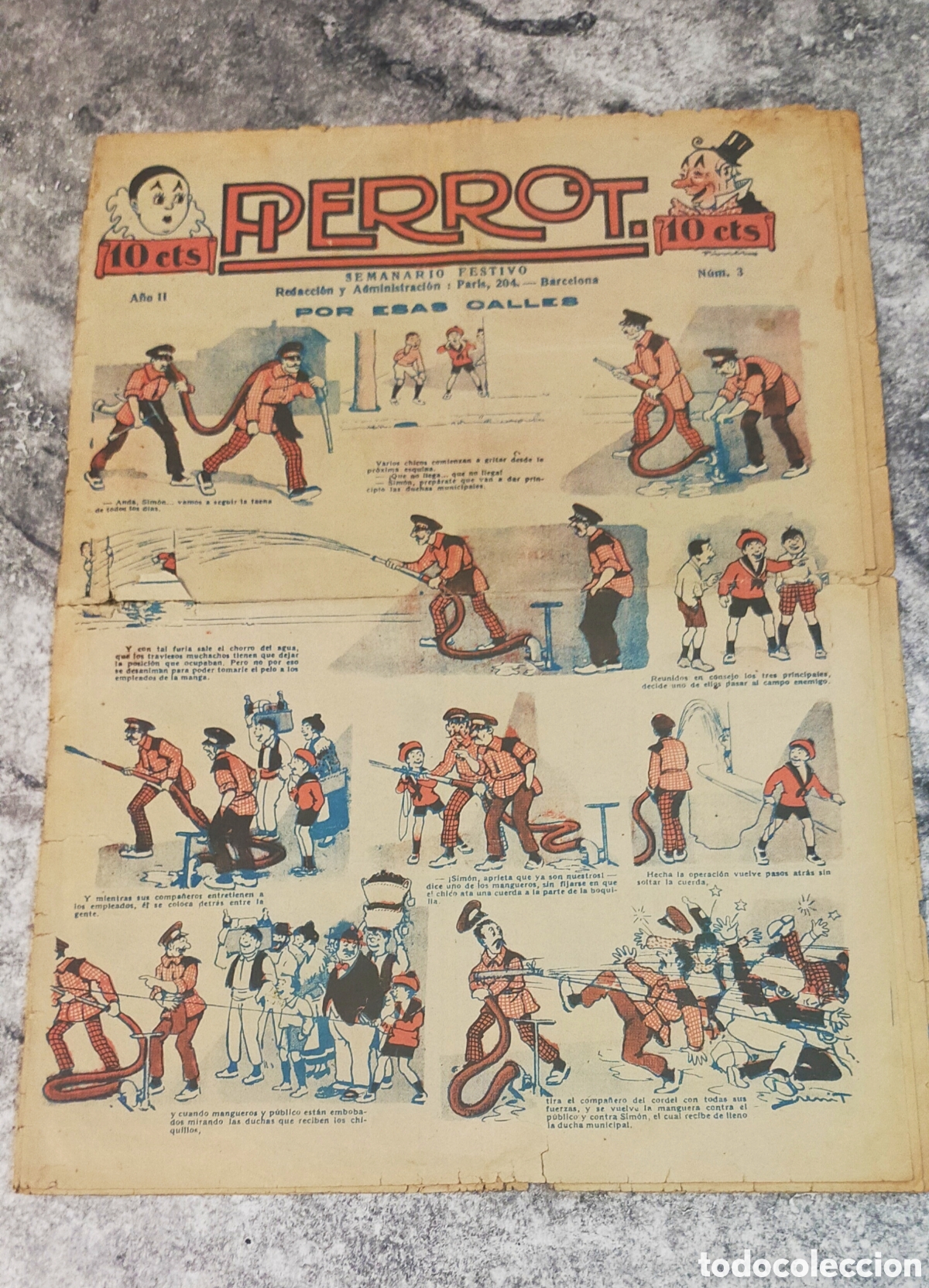 Coleccionismo de Revistas y Peri&oacute;dicos: N&deg; 3 DE PIERROT , editorial Mag&iacute;n Pi&ntilde;ol , Barcelona. &rdquo;Por esas calles &rdquo;