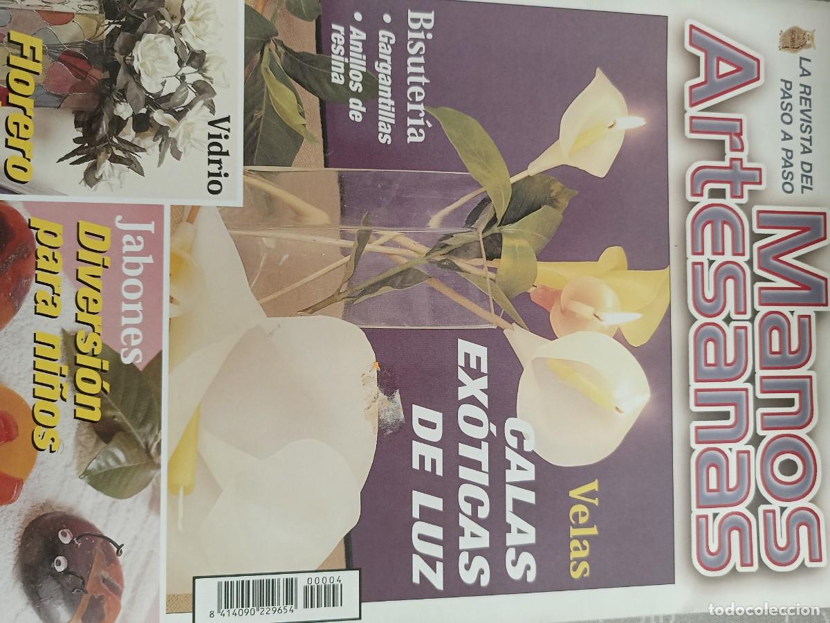 Coleccionismo de revistas y peri&oacute;dicos: Manos Artesanas. N&deg; 4. A&ntilde;o 1. VELAS, Vidrio y Jabones