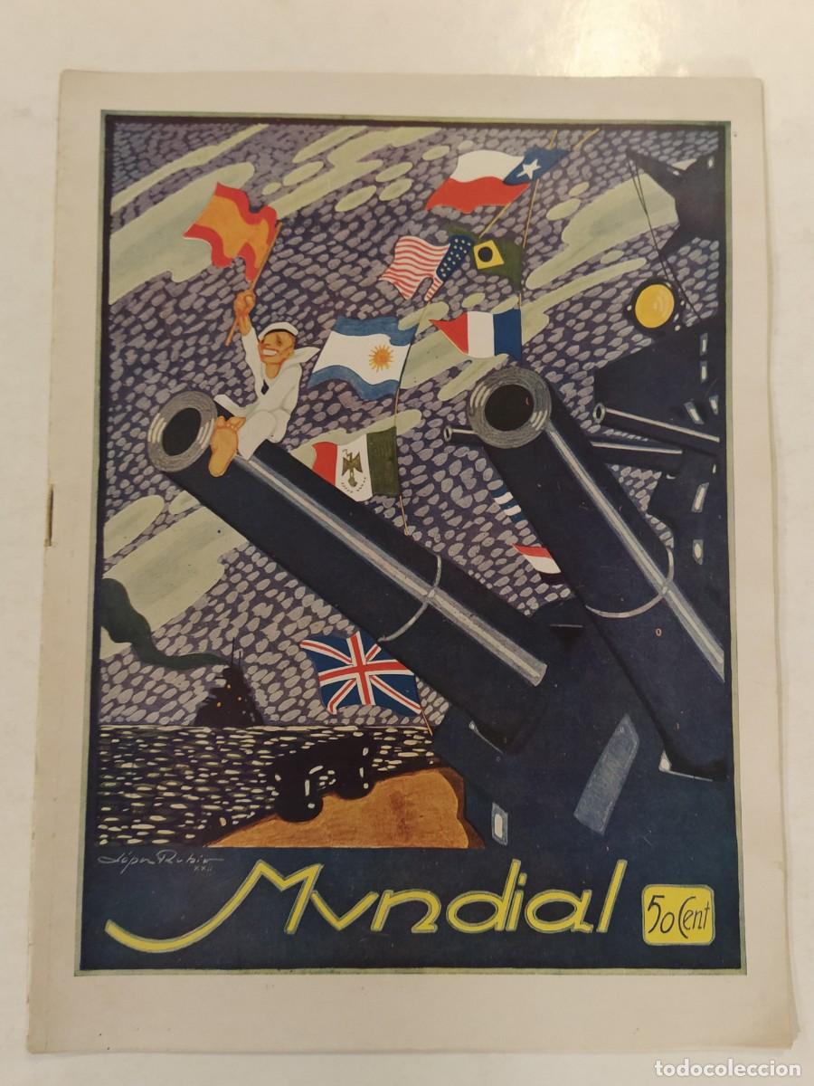 Colecionismo de Revistas e Jornais: MUNDIAL-A&Ntilde;O 1922-NUMERO 11-MARGARIDA XIRGU-JUAN BELMONTE-ZACARIAS MATEOS MOTORISTA-NADADORES-SEVILLA