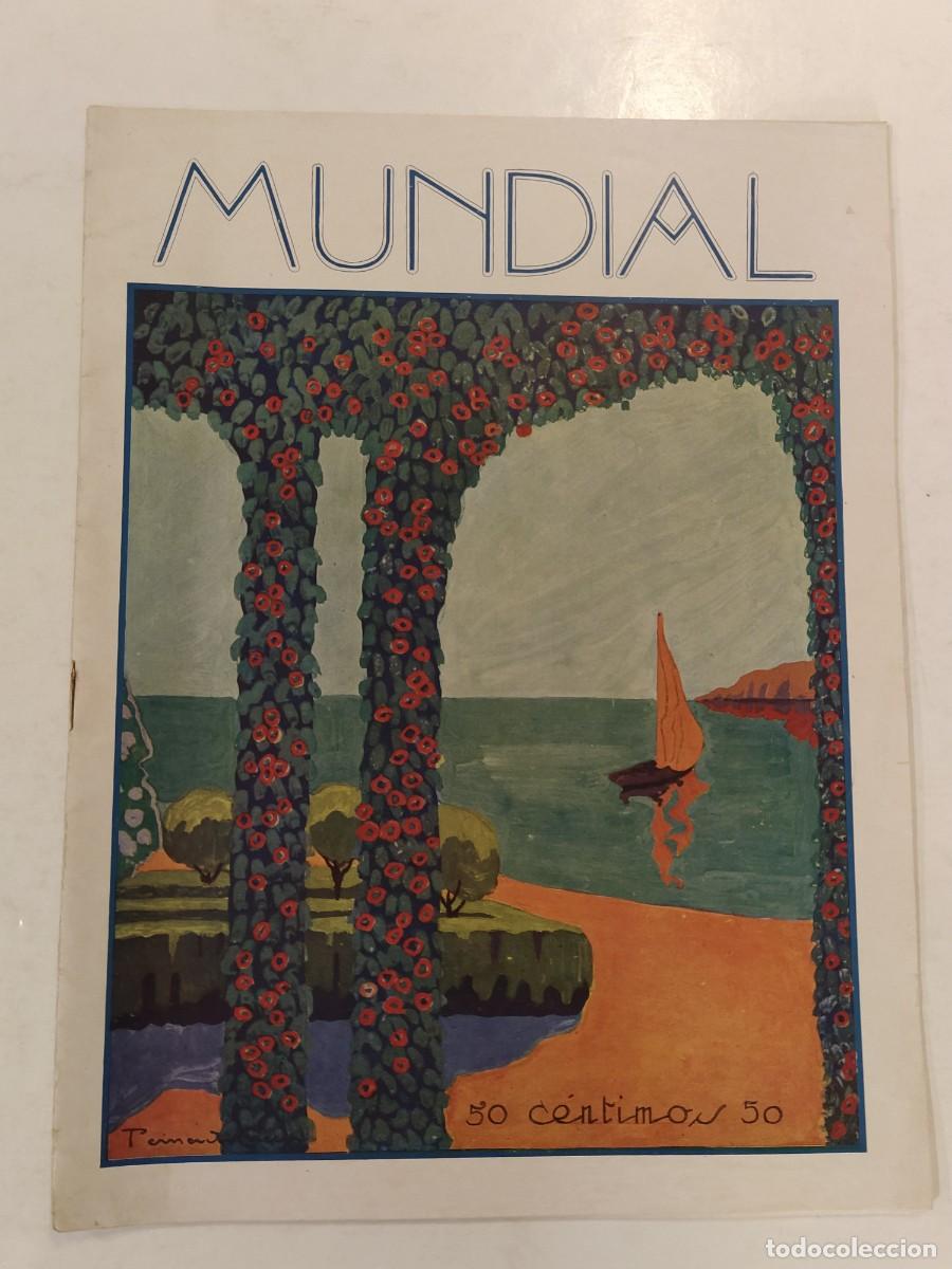 Colecionismo de Revistas e Jornais: MUNDIAL-A&Ntilde;O 1922-NUMERO 12-MARGARIDA XIRGU-MANUEL DE GONGORA-AUTODROMO SITGES-FUTBOL AVIACION MADRID