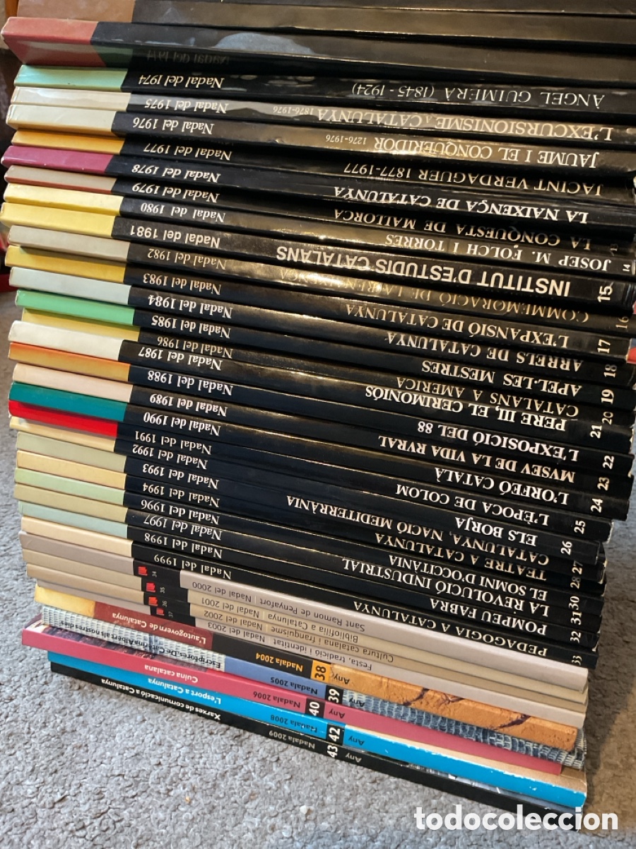 Coleccionismo de revistas y peri&oacute;dicos: COLECCI&Oacute; 37 llibres - FUNDACI&Oacute; CARULLA / FUNDACI&Oacute; JAUME I - NADALA del 1971 AL 2009