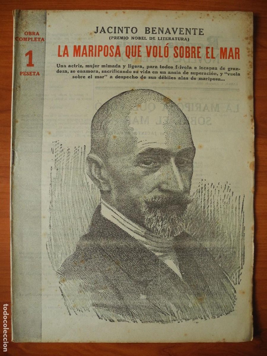 Coleccionismo de Revistas y Peri&oacute;dicos: La mariposa que vol&oacute; sobre el mar. Jacinto Benavente. Revista literaria. n. 722 Marzo 1945