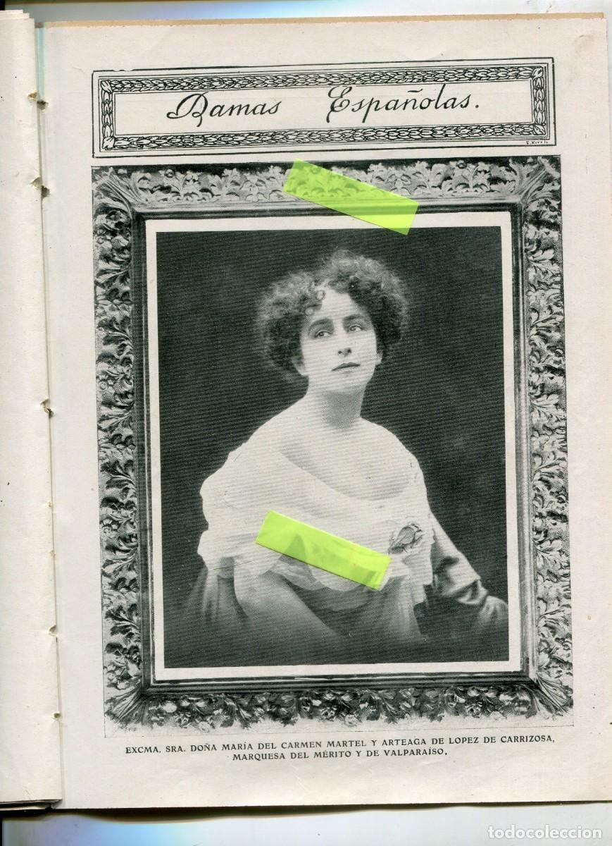 Sammeln von Zeitschriften und Zeitungen: REVISTA A&Ntilde;O 1912 MARIA DEL CARMEN MARTEL ARTEAGA DE LOPEZ DE CARRIZOSA MARQUESA DEL MERITO VALPARAIS