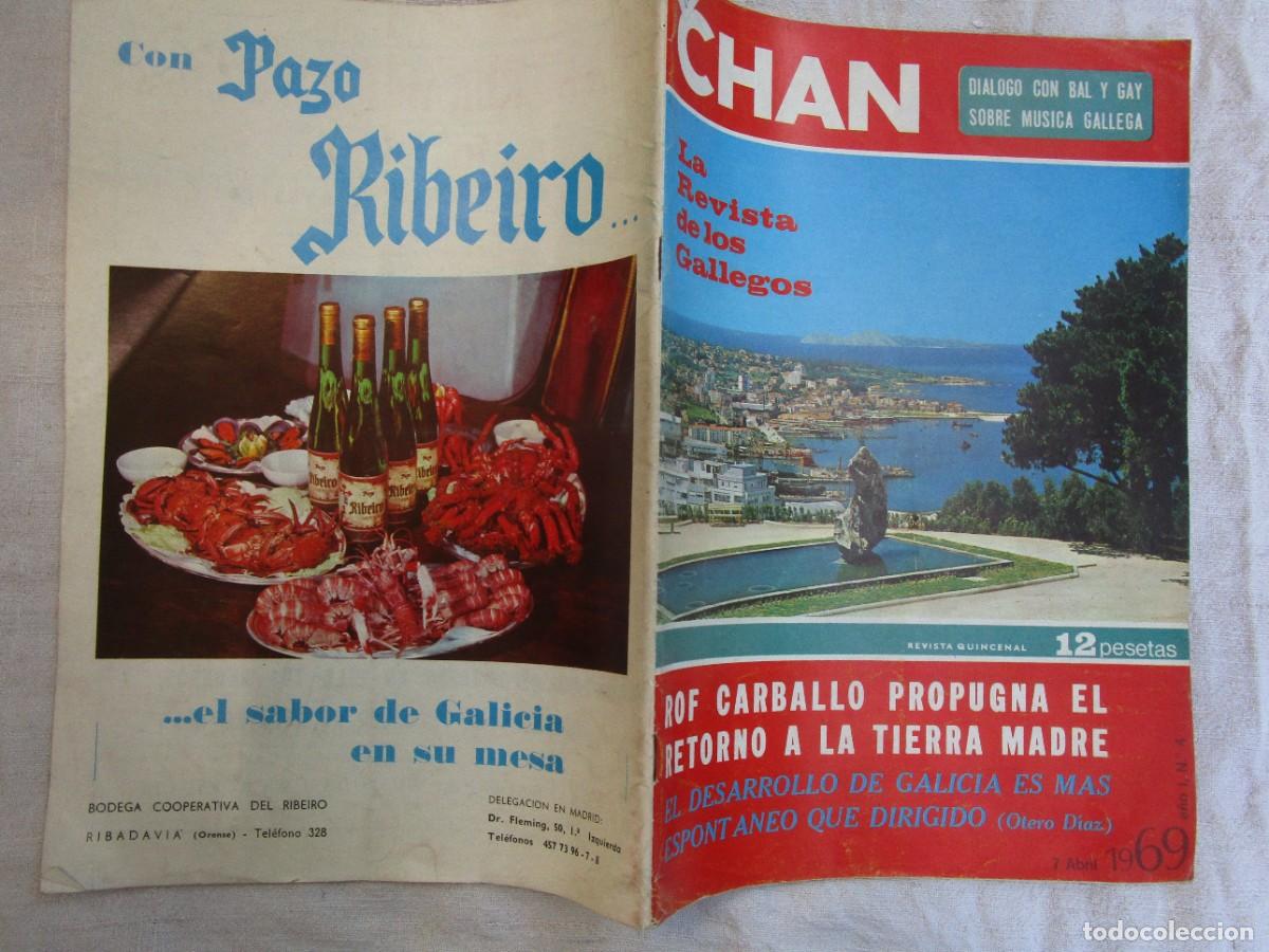 Coleccionismo de Revistas y Peri&oacute;dicos: GALICIA - REVISTA &rdquo; CHAN &rdquo; N&ordm; 4ABRIL 1969 + 45 PP, PLENA FOTOS, PUBLICIDAD, VER FOTO DEL INDICE. +