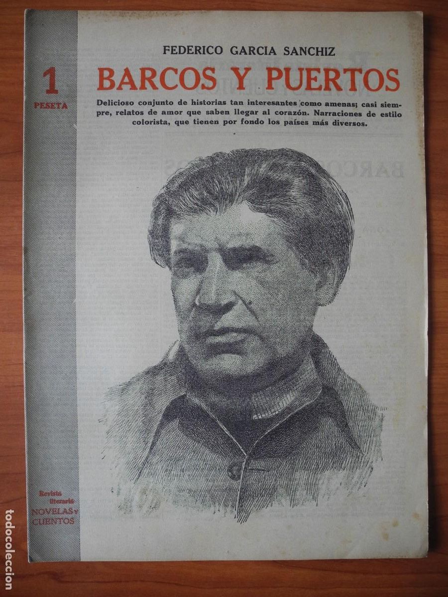 Coleccionismo de Revistas y Peri&oacute;dicos: Barcos y Puertos. Federico Garc&iacute;a Sanchiz. Revista literaria n. 686 Julio 1944.