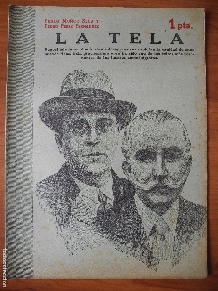Colecionismo de Revistas e Jornais: La tela. Pedro Mu&ntilde;oz Seca y Pedro P&eacute;rez Fern&aacute;ndez. Revista literaria n. 841 Junio 1947