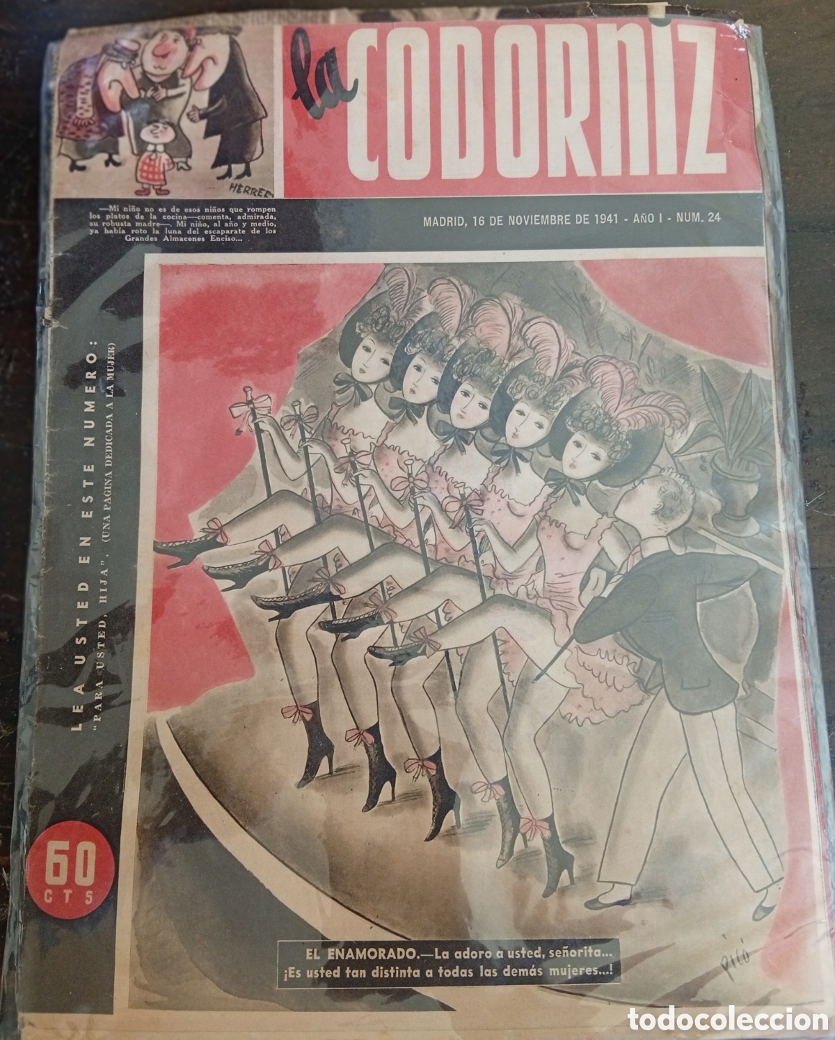 Coleccionismo de Revistas y Peri&oacute;dicos: Antigua vieja revista La codorniz