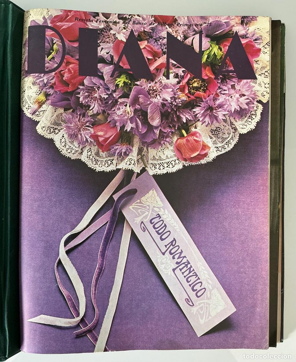 Coleccionismo de Revistas y Peri&oacute;dicos: Lote Completo 1973-1975 Revista DIANA (Banco de Bilbao). 12 N&uacute;meros Encuadernados. Moda y Mujer