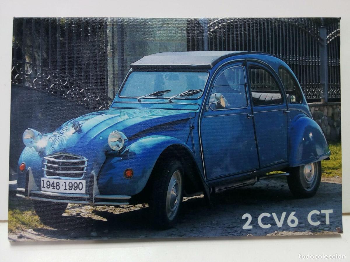 Colecionismo de Revistas e Jornais: Cuadro con foto de vehiculo dos cabalos de Citroen