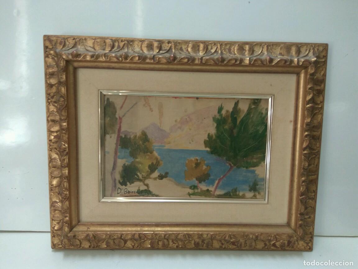 Collectionnisme de Revues et Journaux: Cuadro: DIONISIO BAIXERAS - Oleo sobre lienzo ORIGINAL: Paisaje de costa - Dionisio Baixeras