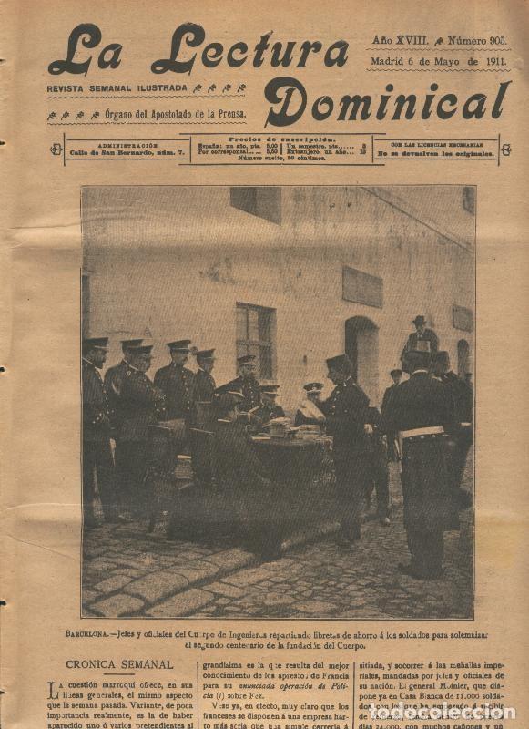 Collectionnisme de Revues et Journaux: La lectura dominical numero 905 del 6.5.1911 - Varios