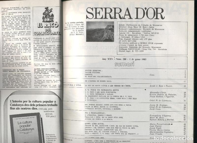 Collection Magazines and Newspapers: Serra d,Or tomo a&ntilde;o 1983 - Varios