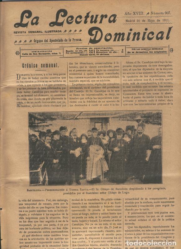 Collection Magazines and Newspapers: La lectura dominical numero 907 del 6.5.1911 - Varios