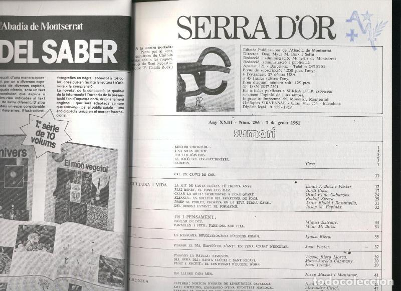 Collezionismo di Riviste e Giornali: Serra d,Or tomo a&ntilde;o 1981 - Varios