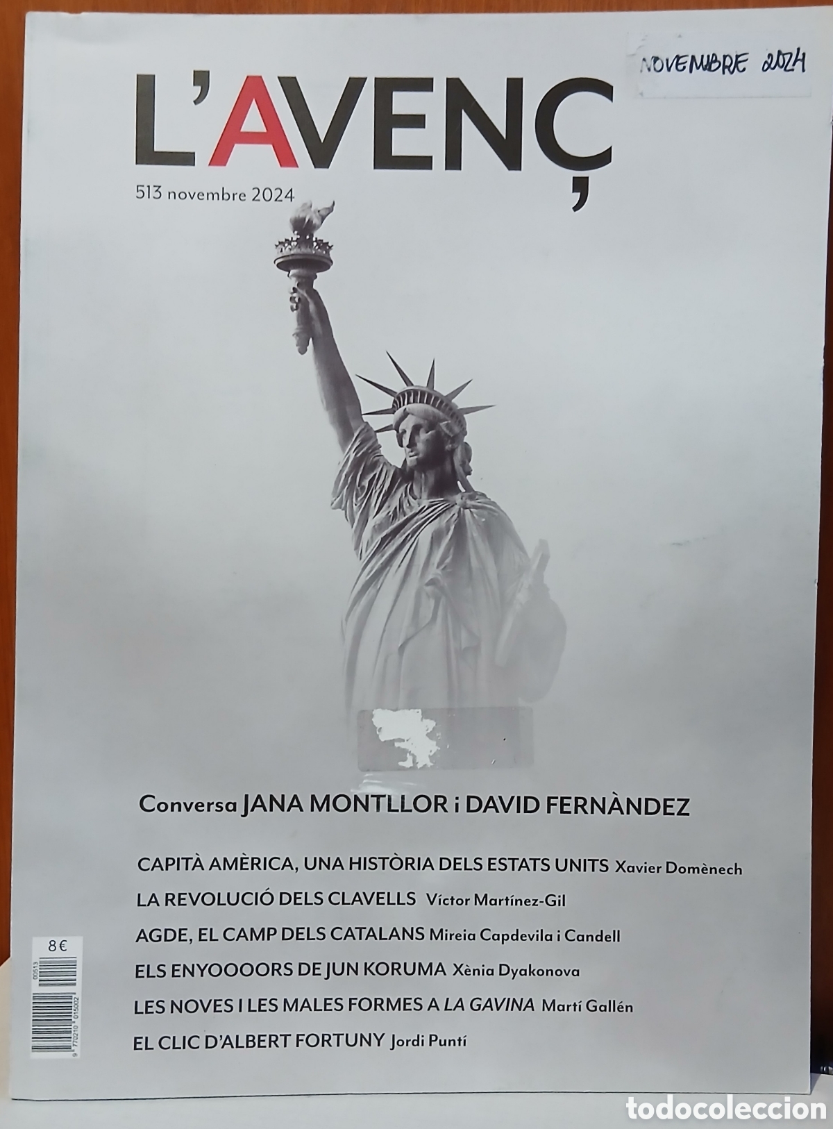 Colecionismo de Revistas e Jornais: L'Aven&ccedil;, revista de cultura. N&uacute;mero 513. Novembre 2024