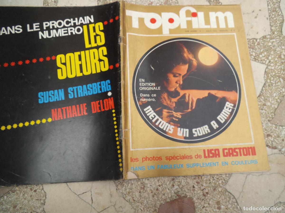 Coleccionismo de Revistas y Peri&oacute;dicos: cine erotico, topfilm n&ordm; 1, 1970, fotonovela erotica francesa, photos lisa gastoni, solo para adulto