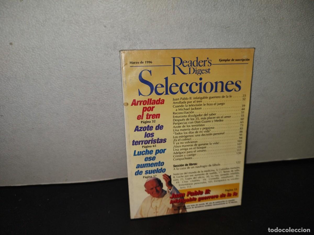 Coleccionismo de Revistas y Peri&oacute;dicos: 215- Reader'S Digest Selecciones. Azote De Los Terroristas - Marzo 1996