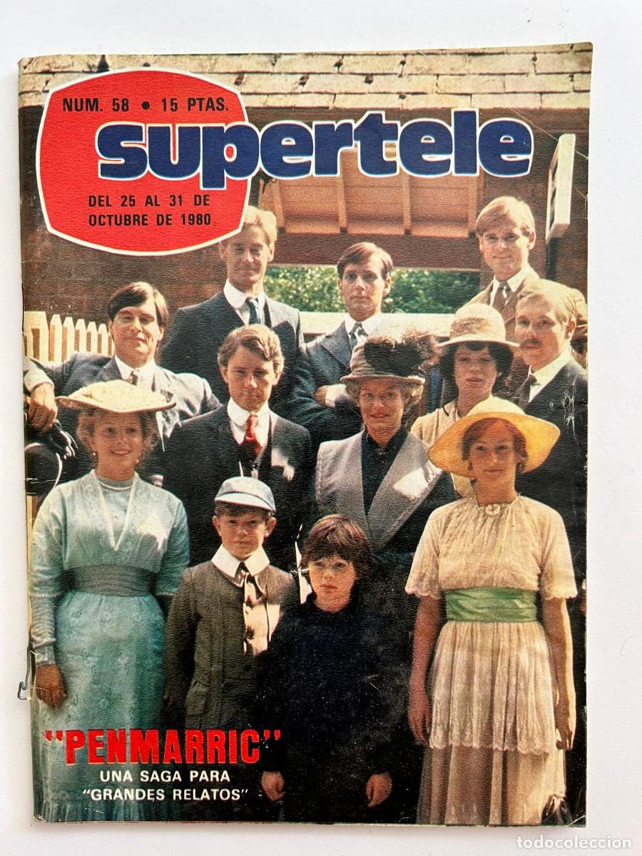 Collection Magazines and Newspapers: SUPERTELE N&ordm; 58 octubre 1980 Penmarric Anthony Quinn Lola Flores