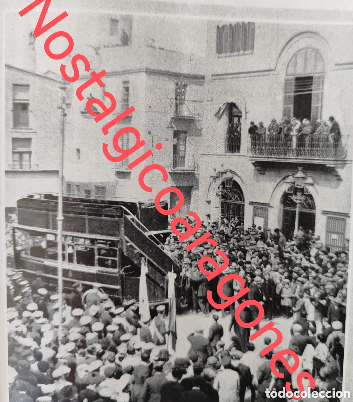 Collezionismo di Riviste e Giornali: Badalona inauguraci&oacute;n linea autobus Barcelona foto revista princ siglo XX 192B