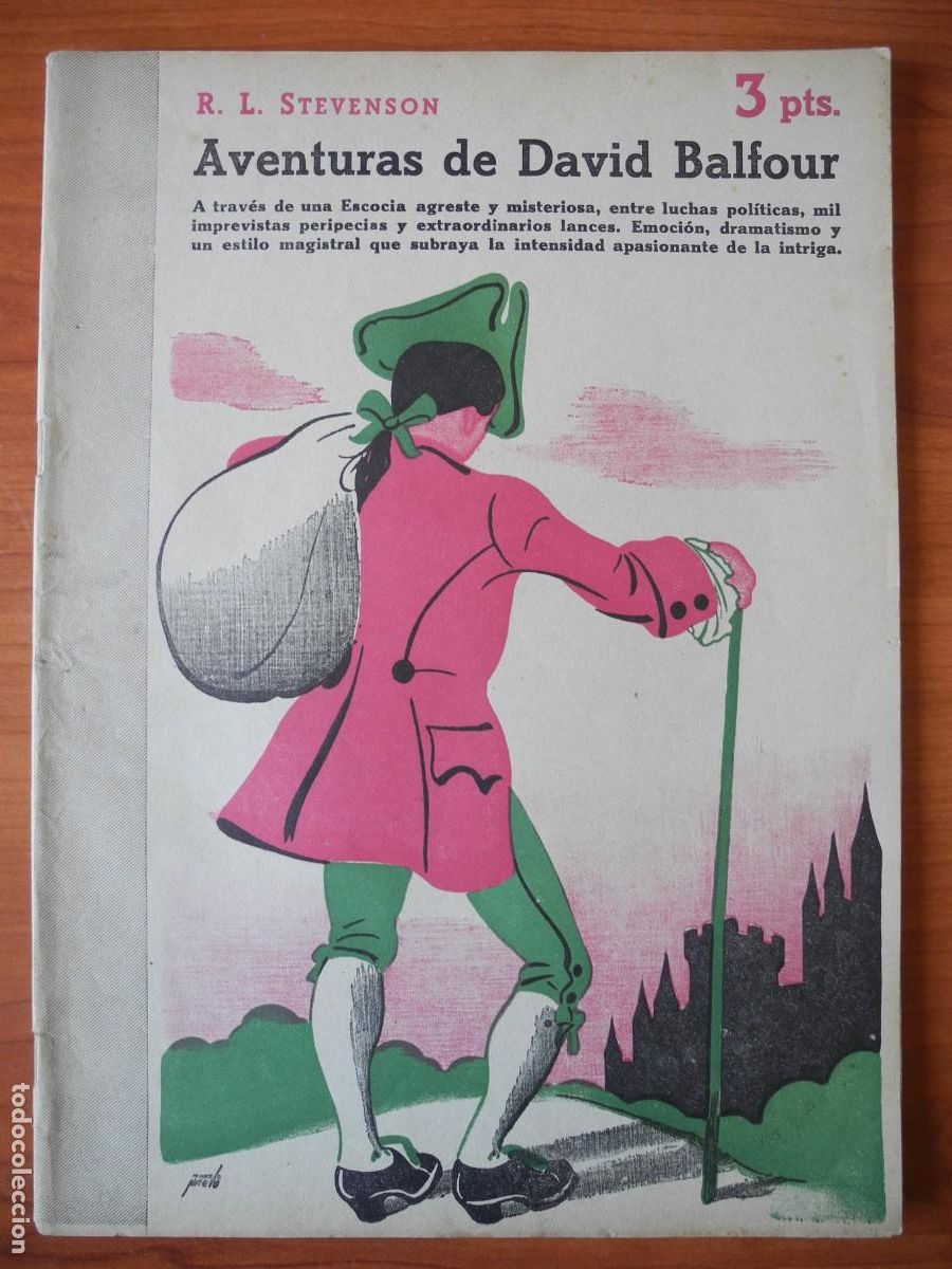 Coleccionismo de Revistas y Peri&oacute;dicos: Aventuras de David Balfour. R. L. Stevenson. Revista literaria n. 777 Marzo 1946