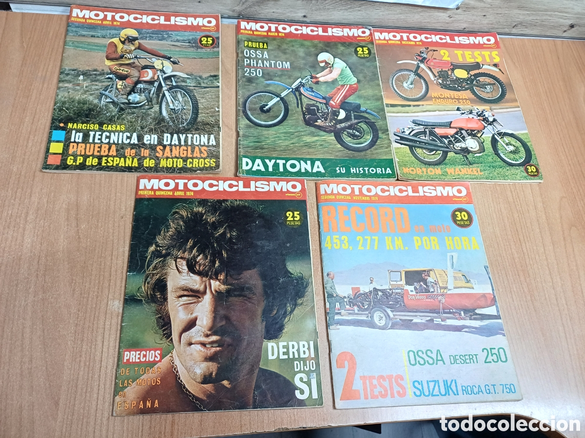 Sammeln von Zeitschriften und Zeitungen: LOTE REVISTAS MOTOCICLISMO A&Ntilde;O 1974