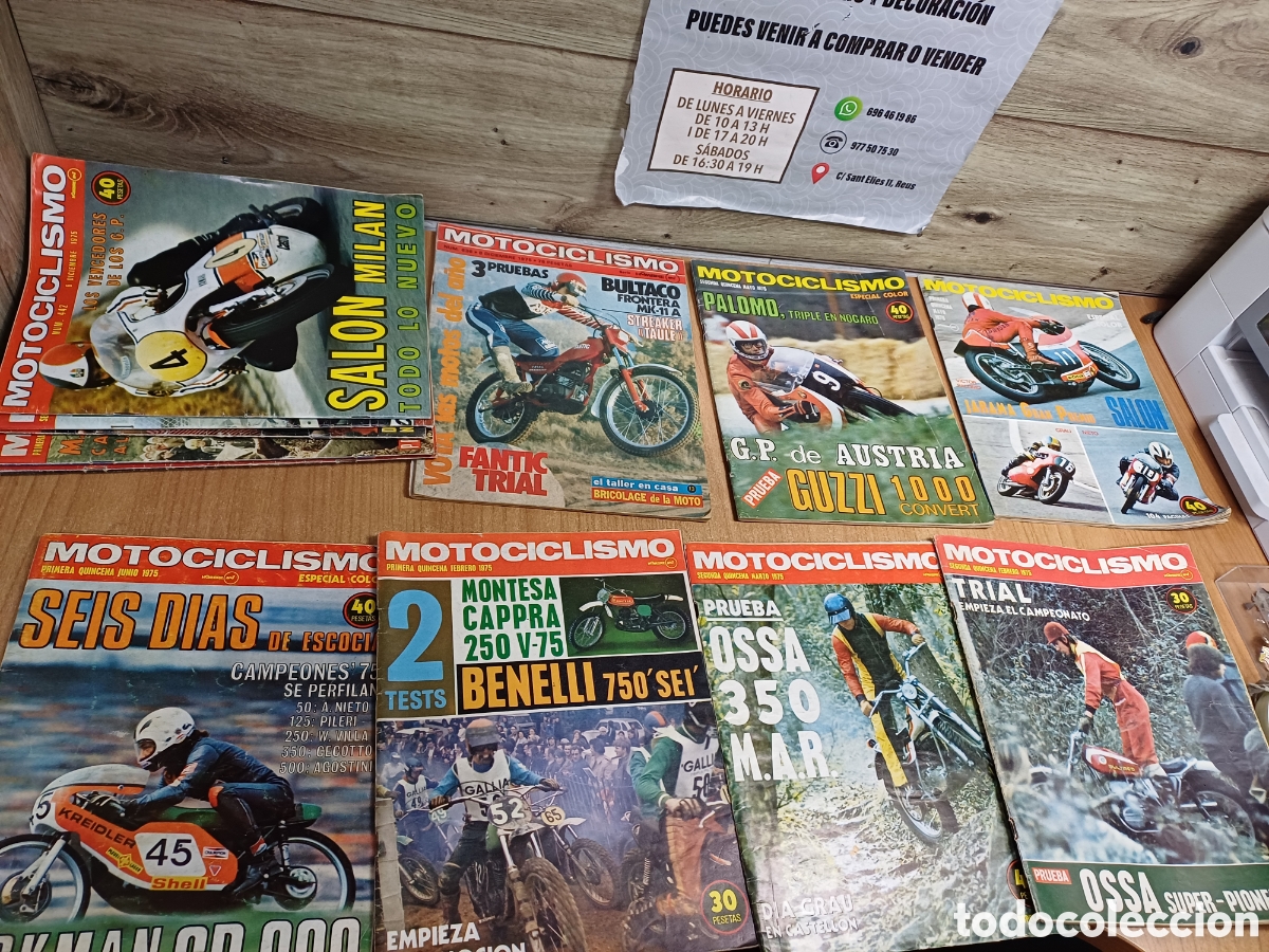 Sammeln von Zeitschriften und Zeitungen: LOTE REVISTAS MOTOCICLISMO A&Ntilde;O 1975