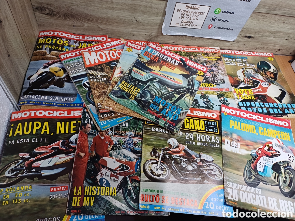 Sammeln von Zeitschriften und Zeitungen: LOTE REVISTAS MOTOCICLISMO 1976